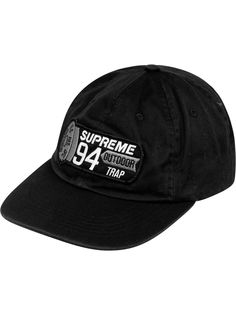 Supreme шестипанельная кепка с нашивкой
