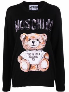 Moschino джемпер Teddy Bear с круглым вырезом