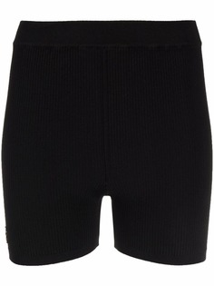 Saint Laurent облегающие трикотажные шорты