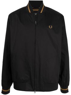 FRED PERRY бомбер с вышитым логотипом