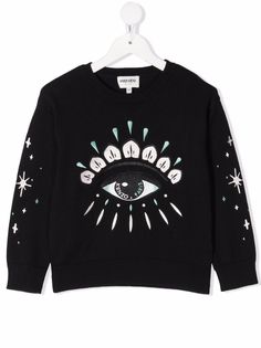 Kenzo Kids джемпер с вышивкой