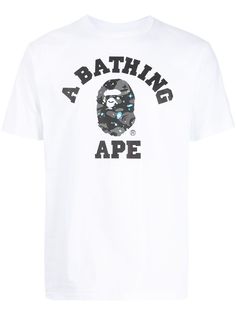 A BATHING APE® футболка Space ABC Camo с логотипом Bape