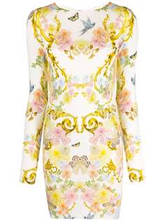 Just Cavalli платье мини с цветочным принтом