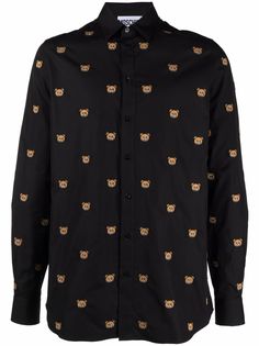 Moschino рубашка Teddy Bear с вышивкой