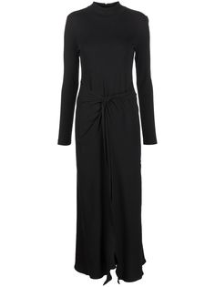 Rosetta Getty платье с высоким воротником и драпировкой