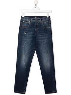 Balmain Kids джинсы с тисненым логотипом