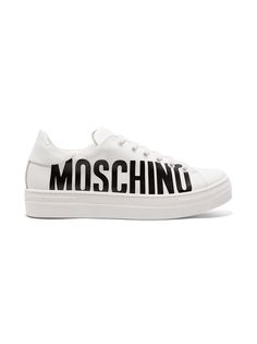 Moschino Kids кеды с логотипом