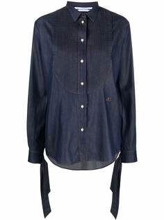 Jacob Cohen джинсовая рубашка с плиссировкой