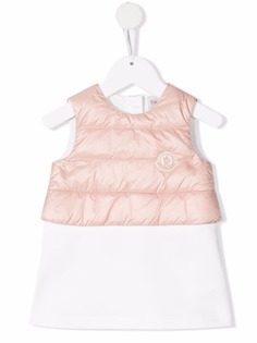 Moncler Enfant платье с дутой вставкой
