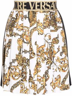 Versace Jeans Couture плиссированная юбка с принтом Barocco