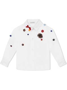 Dolce & Gabbana Kids рубашка с аппликацией