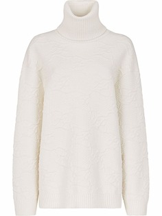 Fendi джемпер оверсайз с высоким воротником