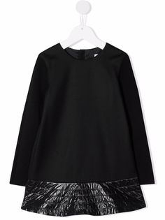 Moncler Enfant шерстяное платье с длинными рукавами
