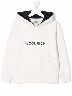 Woolrich Kids худи Flag с логотипом