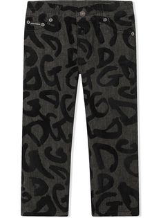 Dolce & Gabbana Kids прямые джинсы с логотипом