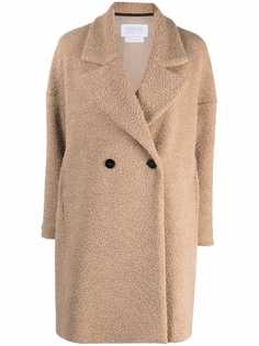 Harris Wharf London фактурное двубортное пальто