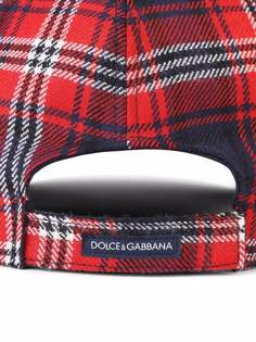 Dolce & Gabbana Kids шерстяная кепка в клетку тартан