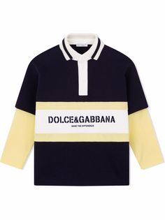 Dolce & Gabbana Kids рубашка поло в стиле колор-блок