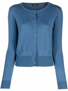 ASPESI шерстяной кардиган с круглым вырезом