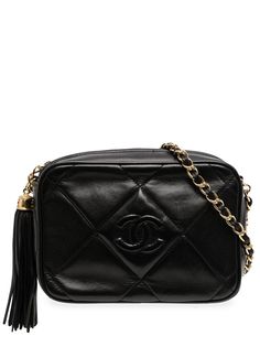 Chanel Pre-Owned стеганая каркасная сумка 1985-1993 годов