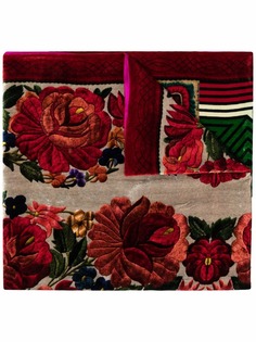 Pierre-Louis Mascia шарф с цветочной вышивкой