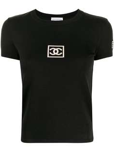Chanel Pre-Owned футболка Sports 2003-го года с нашивкой-логотипом