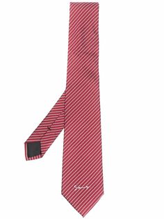 Givenchy шелковый галстук в полоску