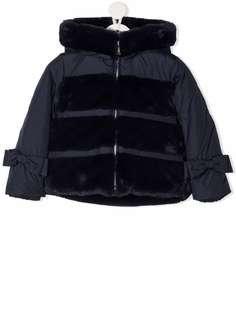 Lapin House пуховик с оторочкой из искусственного меха