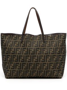Fendi Pre-Owned большая сумка-тоут Zucca