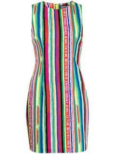 Versace Jeans Couture полосатое платье без рукавов