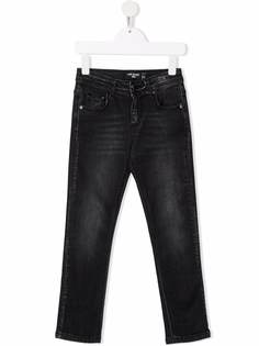 Neil Barrett Kids джинсы средней посадки с эффектом потертости