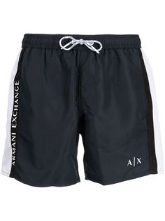 Armani Exchange плавки-шорты с кулиской и логотипом