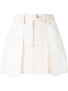 Dion Lee мини-юбка со складками