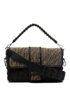 Fendi жаккардовая сумка Vertigo