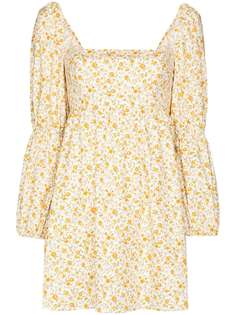 Reformation платье мини Michaela с цветочным принтом