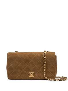Chanel Pre-Owned стеганая сумка на плечо Full Flap 1990-х годов