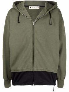 Marni многослойное худи на молнии