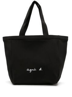 agnès b. сумка-тоут с логотипом