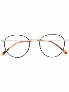 Lacoste очки в круглой оправе черепаховой расцветки