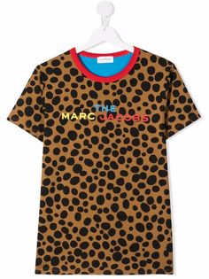 The Marc Jacobs Kids футболка из органического хлопка в горох