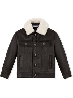 Dolce & Gabbana Kids куртка с контрастным воротником