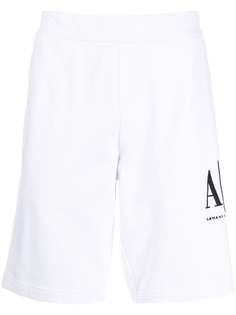 Armani Exchange спортивные шорты с логотипом