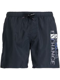 Armani Exchange плавки-шорты с кулиской и логотипом
