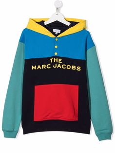 The Marc Jacobs Kids худи с логотипом и вставками