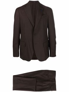 Lardini строгий костюм с однобортным пиджаком