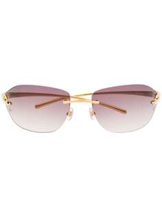 Cartier Eyewear затемненные солнцезащитные очки без оправы