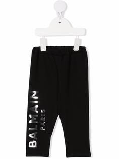 Balmain Kids легинсы с логотипом