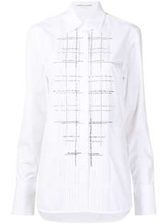 Ermanno Scervino рубашка с клетчатой вставкой
