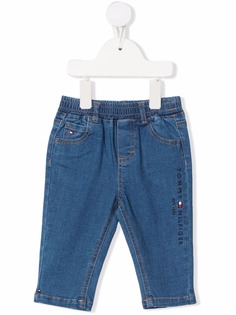 Tommy Hilfiger Junior прямые джинсы с вышитым логотипом