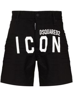 Dsquared2 джинсовые шорты с логотипом Icon